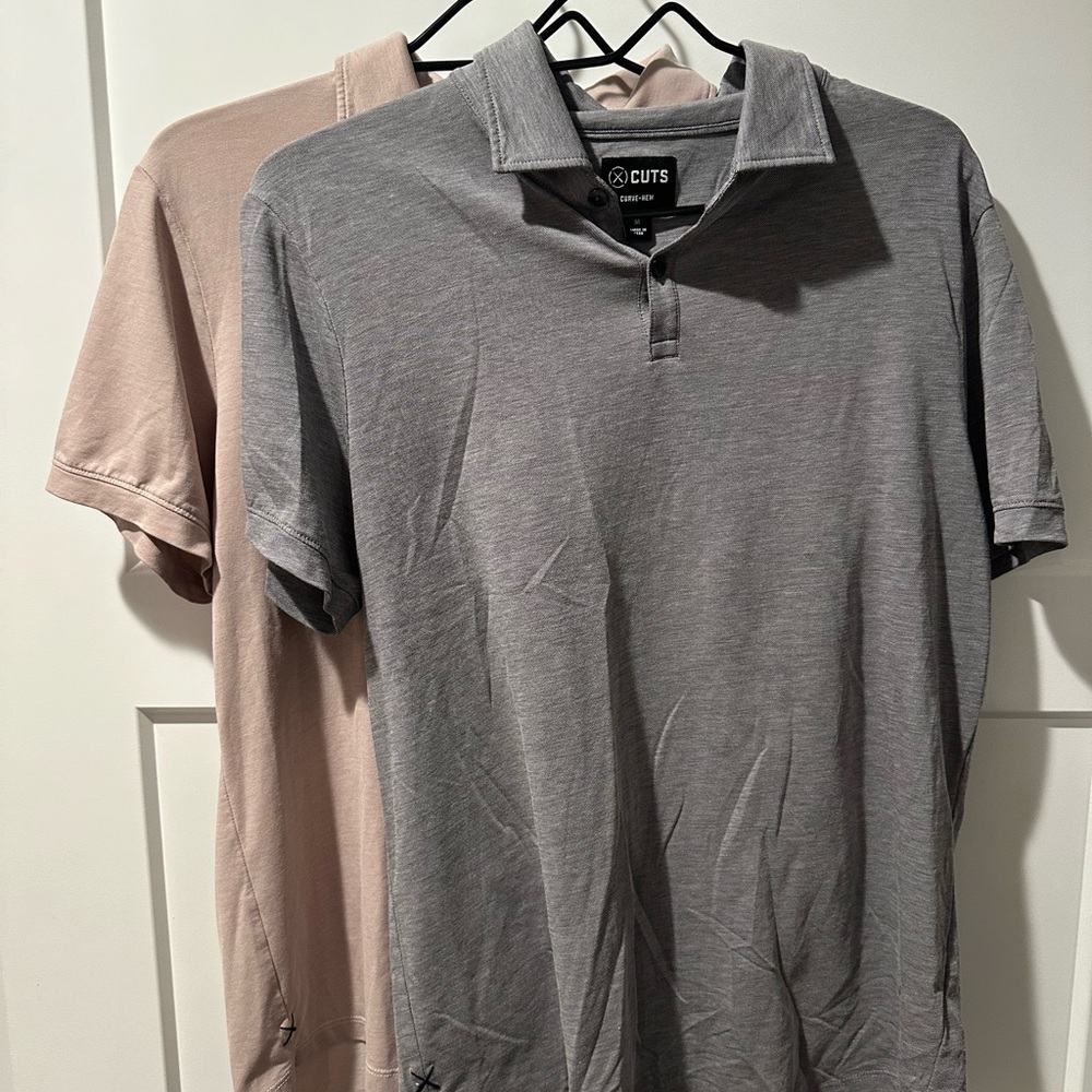 Cuts clothing Men's Gray Polo Shirts BULK